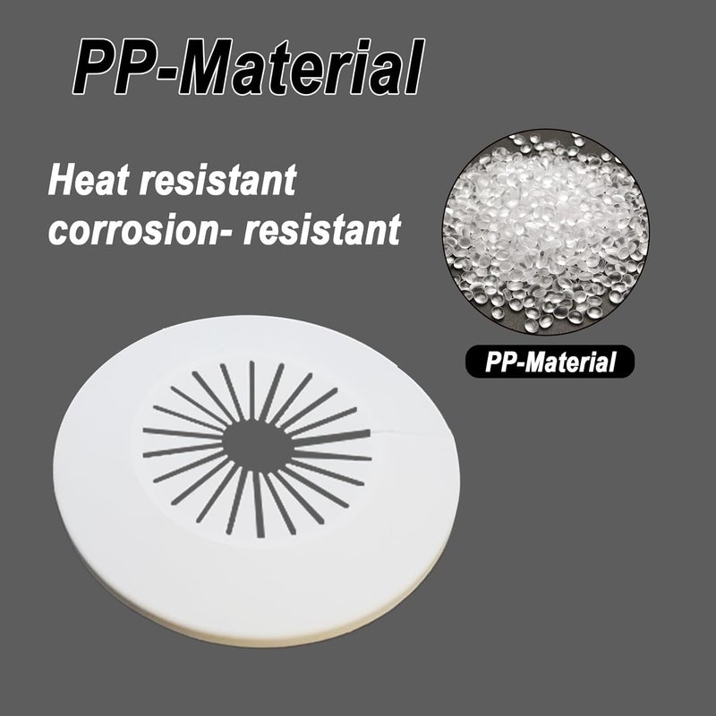CAcoverVA Flange Pipe Cover Decoration, 1.18 to 2.17 in (30-55mm) PP Plastic Escutcheon Collar Water Pipe Drain Line Cover, Plumbing Cover Plates for Wall Tube Decor, White, 2 Pieces - Image 3